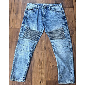 Y2K Akdmks Jeans Men's Jeans 42x30 Biker Moto Y2K Streetwear
